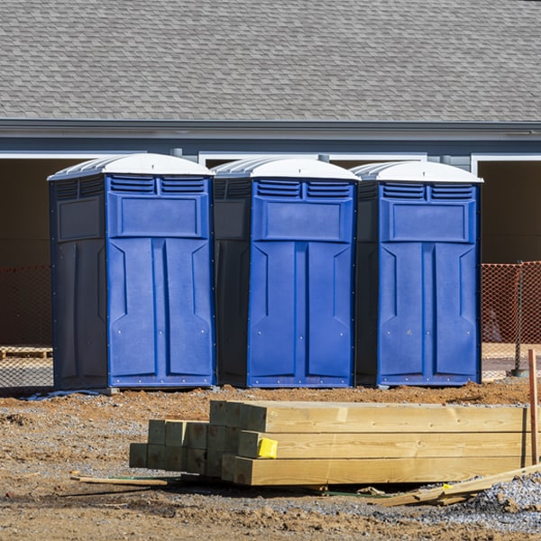 is there a specific order in which to place multiple portable toilets in Elk Grove